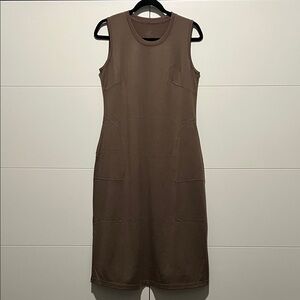 NWOT WOOLX Cassie Dress in Sold-out Taupe Color